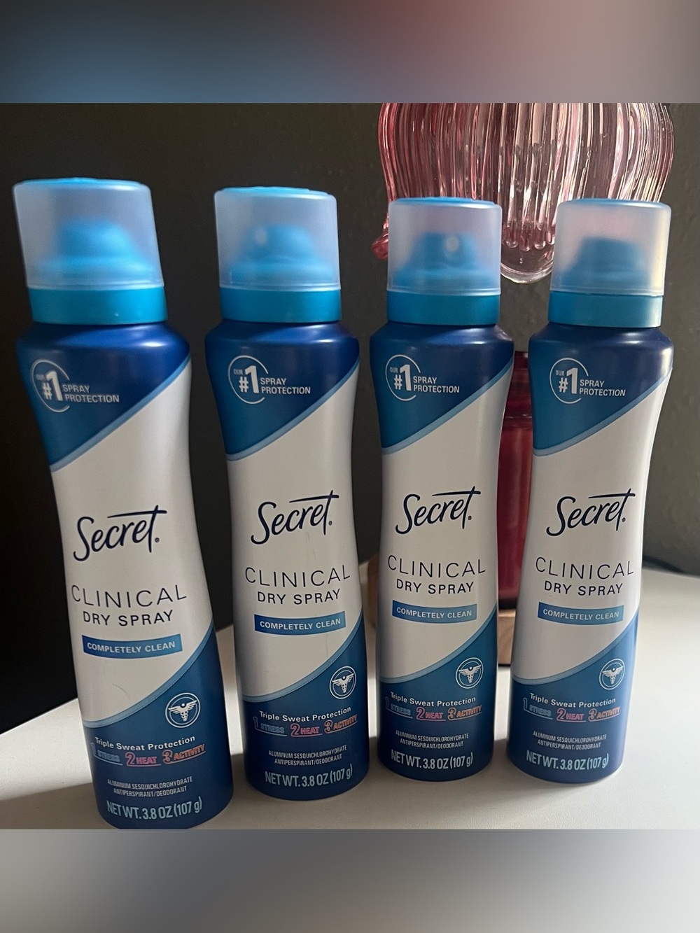 Secret Completely Clean Women’s Antiperspirant & Deodorant Bundle Of 4 Total.